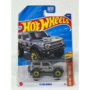 Hot Wheels Car 21 Ford Bronco HW Hot Trucks Toy Vehicle Race Cars 1 64 Diecast